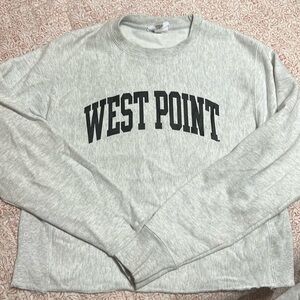 West Point cropped crew neck